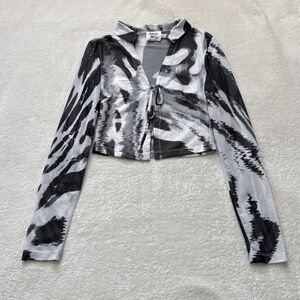 Princess Polly Animal Print Cropped Top